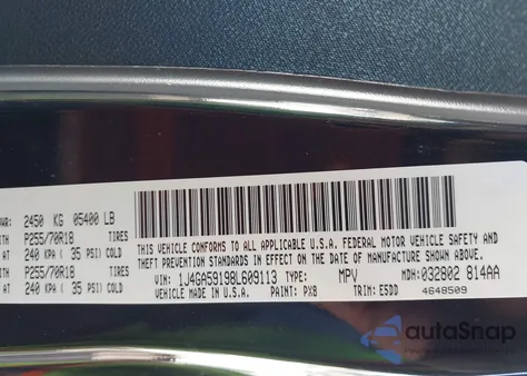 2008 Jeep Wrangler Unlimited Sahara z USA, uszkodzony, nr VIN 1J4GA59198L609113